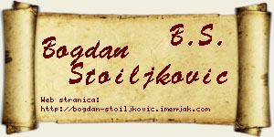 Bogdan Stoiljković vizit kartica